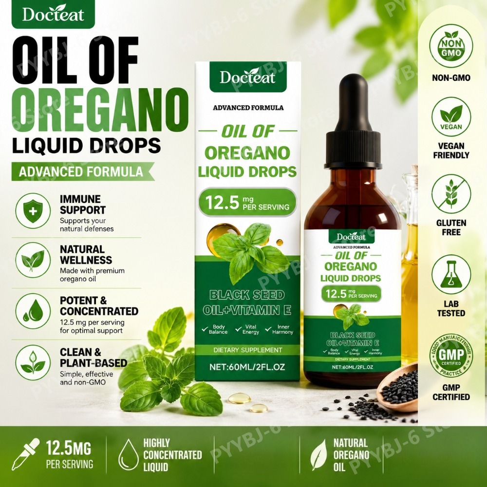 Herbal Wellness Supplement - Жидкое масло орегано 60 мл с